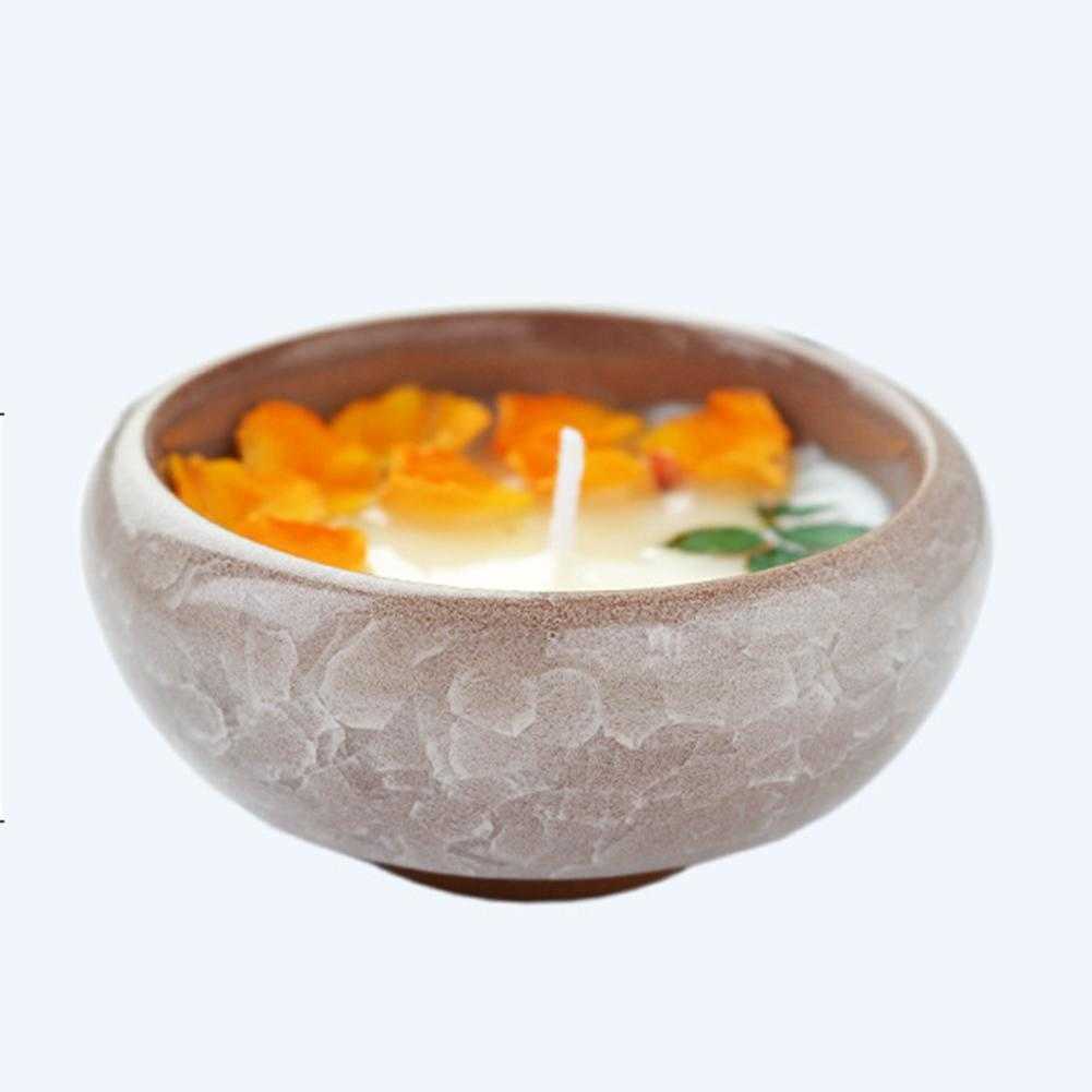 Cire de soja fleur aromathérapie décorative parfumée anniversaire fête de mariage décoration de la maison bougies aromatiques en pot