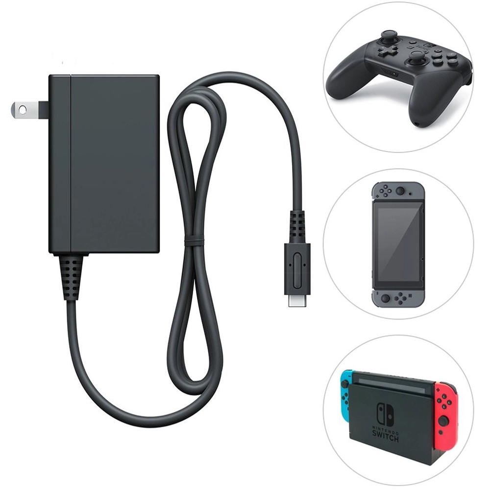 Carregador rápido seguro Multi-Function15V 2.6A Adaptador AC para carregadores Nintendo Switch Lite