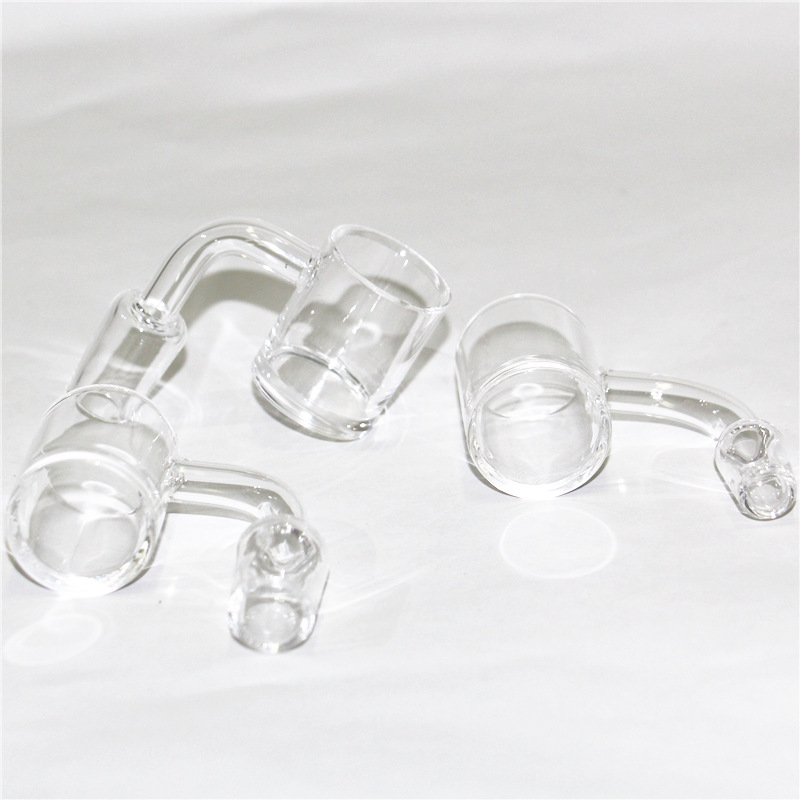 CLEAR 25mm OD 4mm Bottom Reting 14mm Quartz Banger Nail 10mm 18mm Manlig kvinna för Dab Rig Glass Bong Bowl Adapter