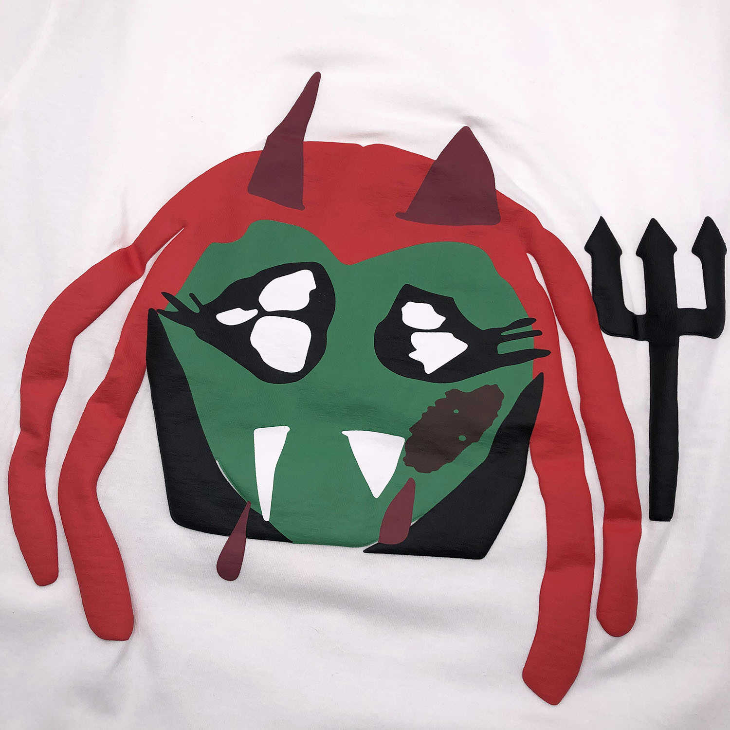 T-shirts voor heren CPFM KING VAMP Tee Cartoon Devil 3D-schuimprint CPFM T-shirt met korte mouwen 1 1 Hoge kwaliteit CACTUS PLANT FLEA MARKET Tops T230302