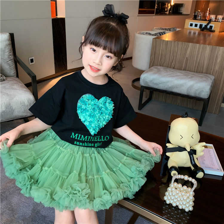 Skirts Girls tutu Skirt Summer Dress 2022 New Children's Skirt Princess Cake Skirt Girl Mesh tutu Skirt T230301