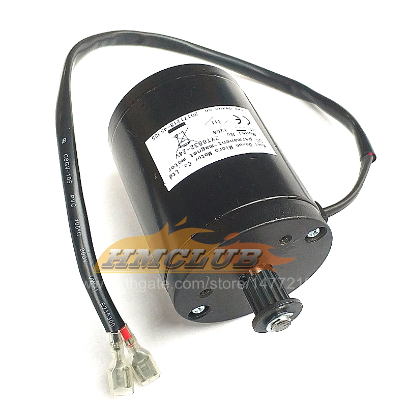 Motor de pincel de 24V 150W com roda dentada da polia de cinto para scooter elétrico Biciclo e-bicicleta unite MDJ03