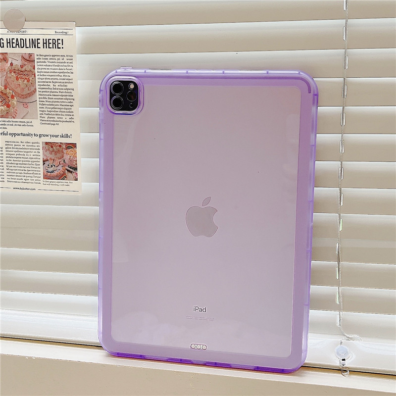 Candy Color TPU Silicon Crystal Clear Casos para o novo iPad mini 10.2inch ipadair 3 4 5 ipadpro 2021 tela cheia de choque de tela cheia