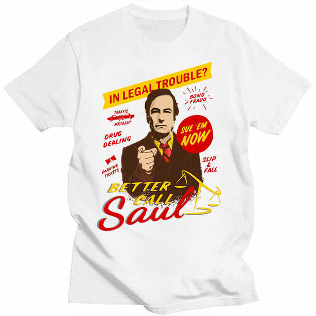 Camisetas Masculinas Better Call Saul T Shirt for Men Hamlin and Mcgill Novelty Tshirt Goodman Drama Legal Tv Series Camisetas Wholesale W0224