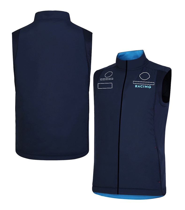 F1 racing suit 2023 new Formula One driver's uniform for men and women zipper sleeveless vest spring and autumn warm coat