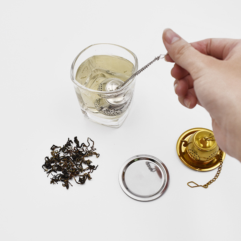 Passoire à thé en acier inoxydable, plateau de théière, passoire à thé à épices, filtre à herbes, accessoires de service à thé, outils de cuisine, infuseur à thé