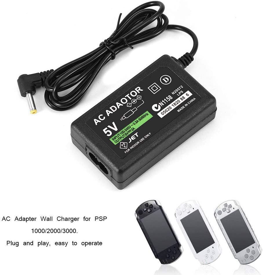 ЕС/US Plug Charge Adapter Power Power Power для PSP 1000 2000 3000 Slim Lite Видеоигры -зарядное устройство для зарядного устройства PSP Зарядное устройство