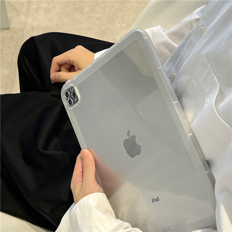 Şeker Renk TPU Silikon Kristal Yeni İpad Mini 10 10.2inch iPadair 3 4 5 iPadpro 2021 Tam Ekran Şok geçirmez Arka Arka Tam Kapaklar Kamera Koruyucu Süper İnce