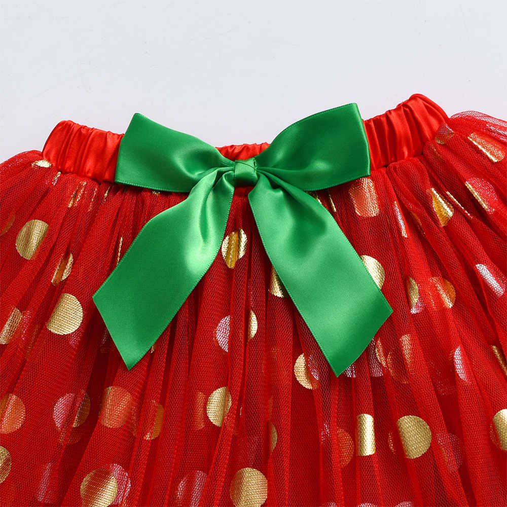 Gonne VIKITA Gonne ragazze Pettiskirts Festa di Natale Gonna bambini Gonna bambini Cosplay Abbigliamento bambini Abito rosso T230301