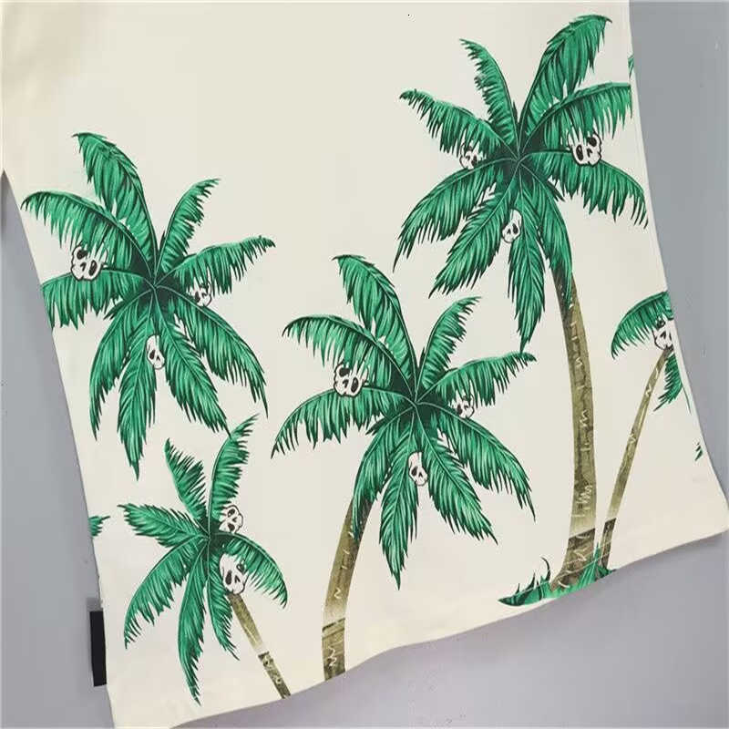 Herr t-shirts tees tshirt sommar mode män kvinnor designers kokosnöt palm t skjortor långärmad palms toppar lyxiga brev tshirts kläder kort