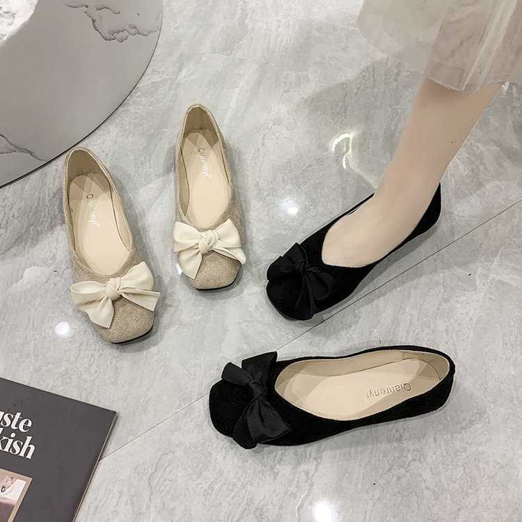 Scarpe eleganti New Fashion Scarpe basse da donna Walking 2022 Moda autunno Nuovi mocassini Colorblock Casual Punta quadrata Ballerine piatte Ballerine L230302