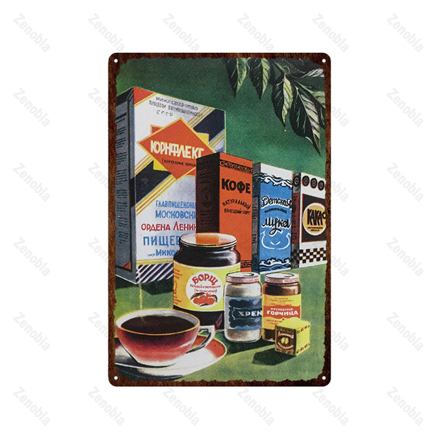 Vintage tabak alcohol metaal schilderplaat armoedige muurkunst bier koffie metalen bord plaque tin posters Iron Painting Bar Cafe Shop Decor 30x20cm W03