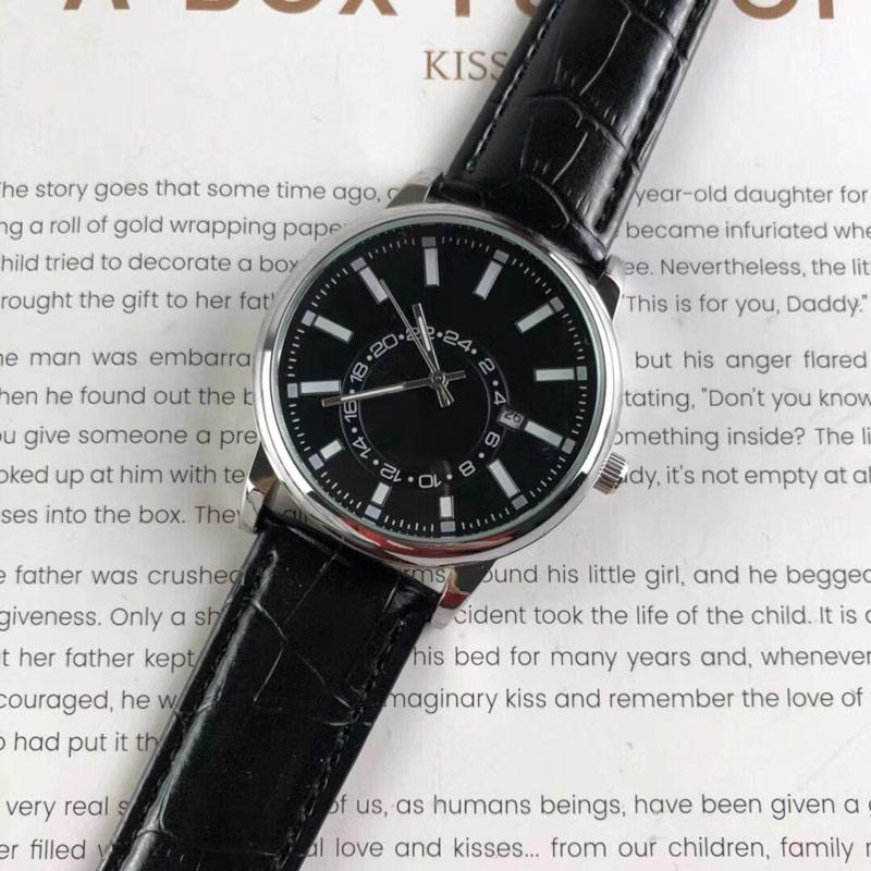 Homens de luxo assiste a marca Top Brand 40mm Dial Strap Blue Watch Designer Wristwatches Presentes de Natal para o Dia dos Namorados do Pai do Pai Present Orologio di Lusso
