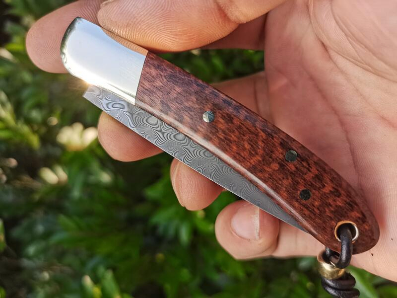 H2375 Couteau à lame pliante de qualité 67 couches VG10 Damas en acier en acier Snakewood wtih Handle