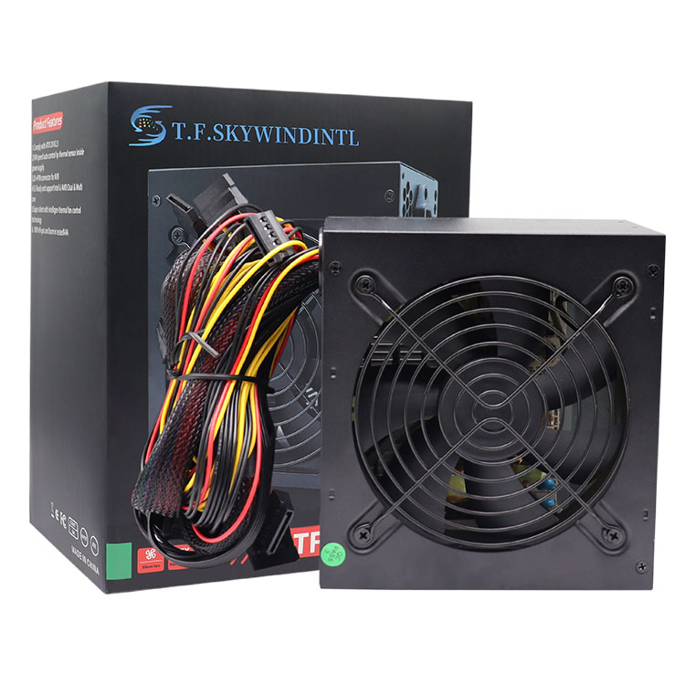 T.F.SkyWindintl 600 ATX Watts Strömförsörjning för dator 110V 220V 600W PSU PC -strömförsörjning för PC -fodral
