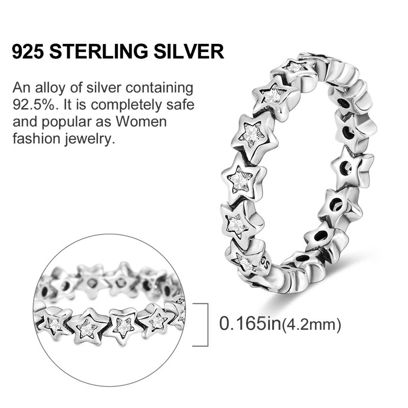925 Silver Women Fit Pandora Ring Original Heart Crown Fashion Rings Finger Rings Sparking Zircon Knot Ring Elevated