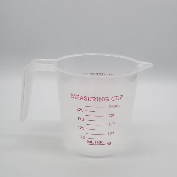 250/500/600/1000 ml Plastiska transparenta mätkoppar Tools kanna Häll Spout Surface Kitchen Tool Graduated Measuring Cup Cooking Supplies SN4095