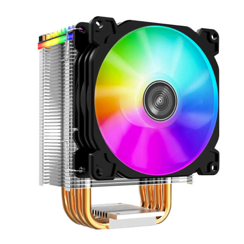 CR-1400 PWM 4Pin 12V ventilateur de boîtier d'ordinateur 5V 3Pin ARGB 4 caloducs tour CPU refroidisseur radiateur ventilateurs de refroidissement pour Intel AMD