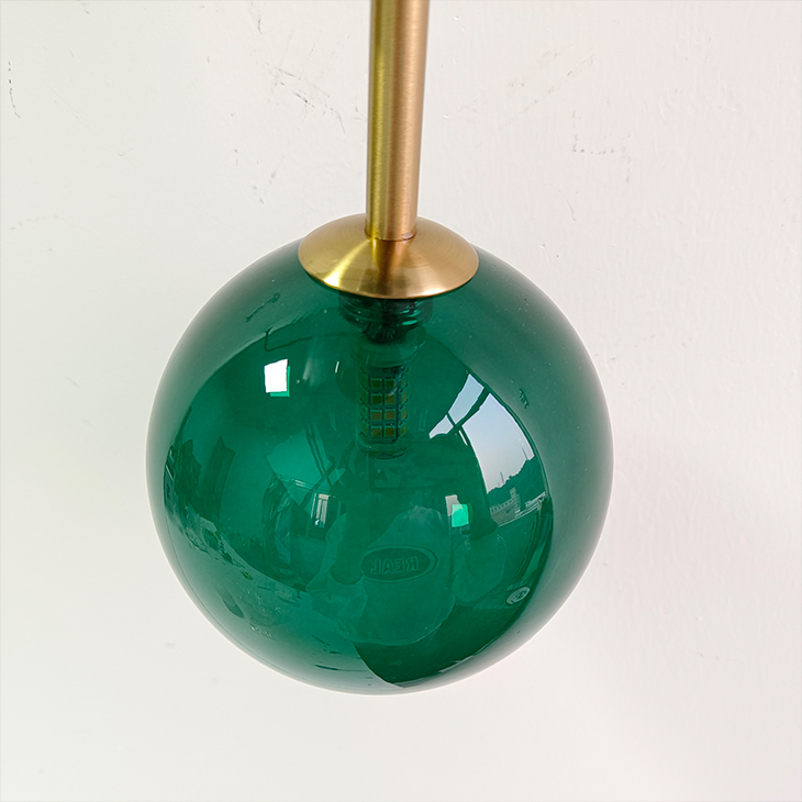 Green White Glass Ball Wall Lamps For Living Room Bedroom Nordic Home Decor Bedside sconce Hotel Aisle Gold Light Fixtures