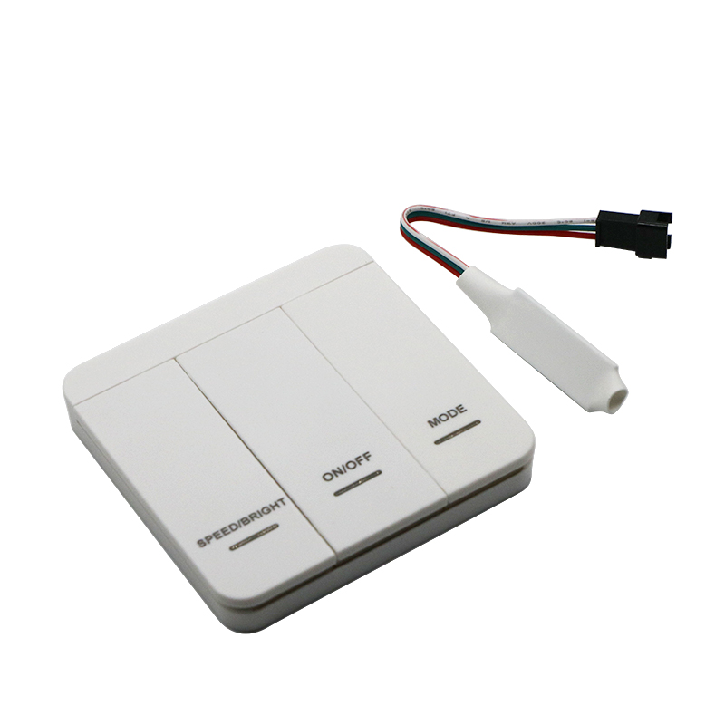 Pannello controller LED DC5-24V Regolatore RF Pixel reflusso WS2811 Bianco / Bianco caldo Acqua corrente che scorre Luce di striscia di corsa di cavalli