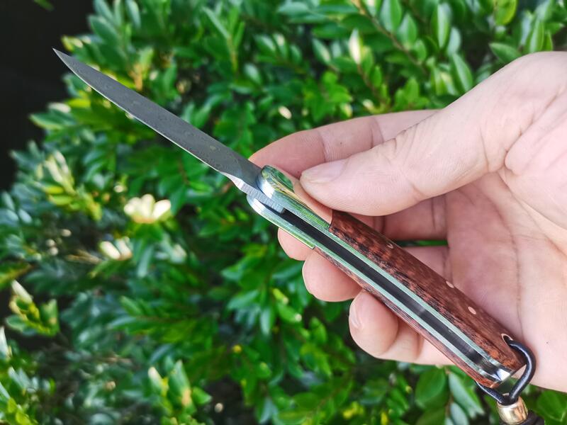 H2375 av högsta kvalitet H2375 Folding Blade Knife 67 Lager VG10 Damascus Steel Blade Snakewood Wtih Brass Handle Outdoor Camping Handing EDC Pocket Folder Knives
