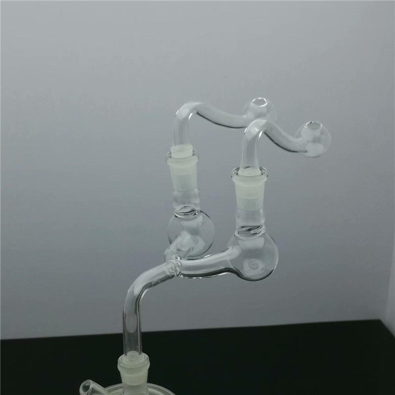 2023 Europe and Americaglass pipe bubbler smoking pipe water Glass bong Transparent catapult glass adapter 10mm