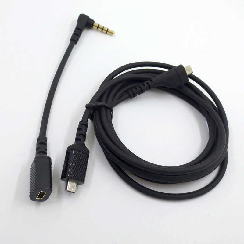 Vervangende geluidskaartverlengingskoorden Audio-kabels voor staal-serie Arctis 3/5/7 Pro gaming-hoofdtelefoon