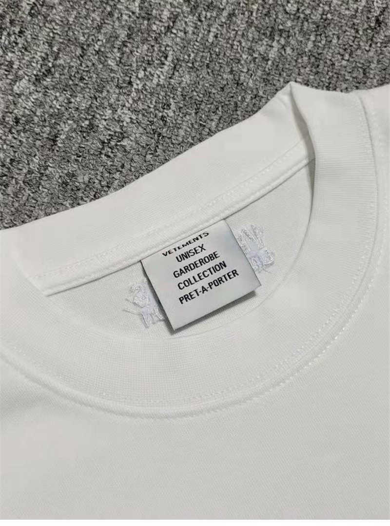 T-shirty męskie dobrej jakości różowy Vetements moda T Shirt mężczyźni 1 1 Vetements kobiety T-shirt w za dużym rozmiarze topy Tee z krótkim rękawem odzież męska