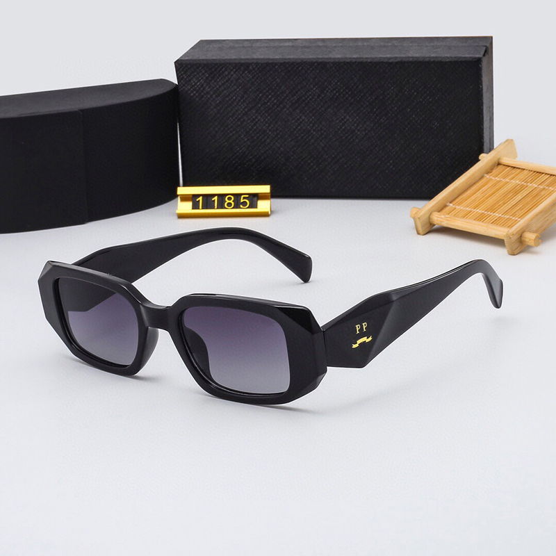 Square frame sunglasses fashion brand black frame designer sunglasses classic glasses goggles men and women outdoor beach sunglasses