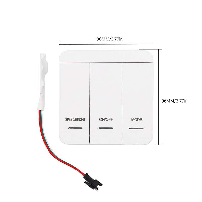 DC5-24V LED 컨트롤러 패널 환류 픽셀 RF 컨트롤러 WS2811 흰색/따뜻한 화이트 러닝 워터 흐름 경마 스트립 조명