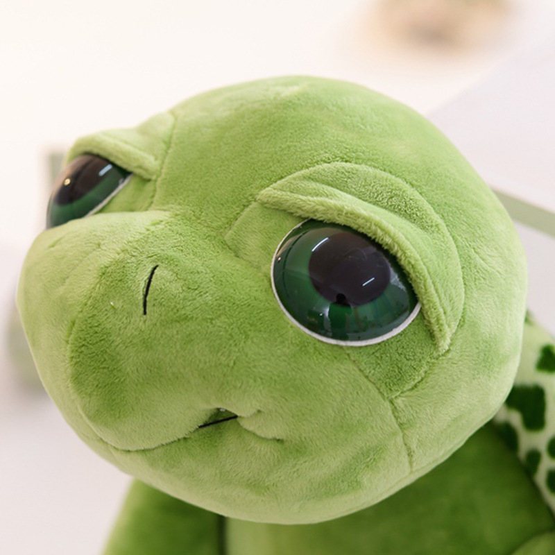 20CM Kawaii Plush Toy Cute Baby Super Green Big Eyes Stuffed Tortoise Turtle Animal Plush Baby Toy Gift Kids Toys