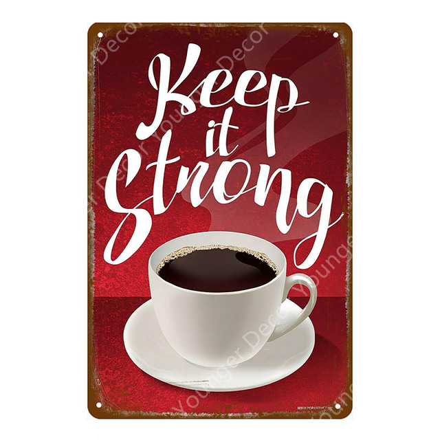 Classic Cafe Art Painting Tin Sign Mocha Metal Tin Sinais bebem chá Coffee Poster Vintage Placa de parede para bar Home Kitchen Decor Wall Metal Tamanho 30x20cm W02