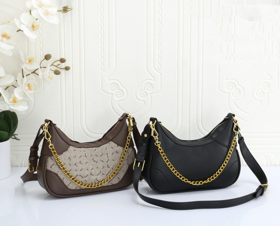 Femmes sac Hangbag sacs à main de luxe Designer épaule sacs à bandoulière avec deux bretelles haute qualité marque sac à main en cuir