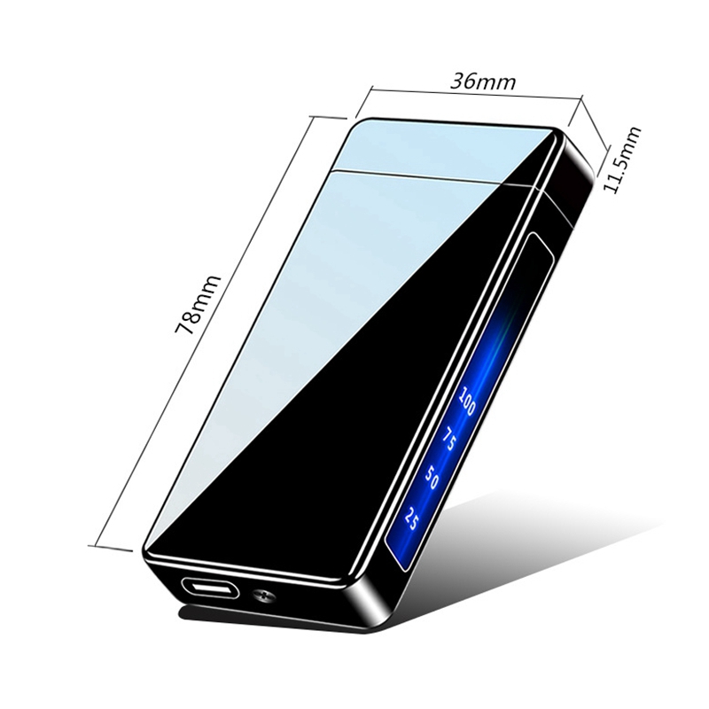 Roken aanstekers kleurrijk touchscreen power digitale display winddichte USB cyclische laadboog lichtere draagbare innovatieve kruiden sigaretten tabakshouder dhl