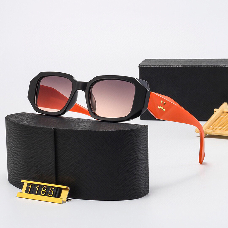 스퀘어 프레임 선글라스 패션 브랜드 블랙 프레임 디자이너 선글라스 클래식 안경 고글 남자와 여자 야외 해변 선글라스