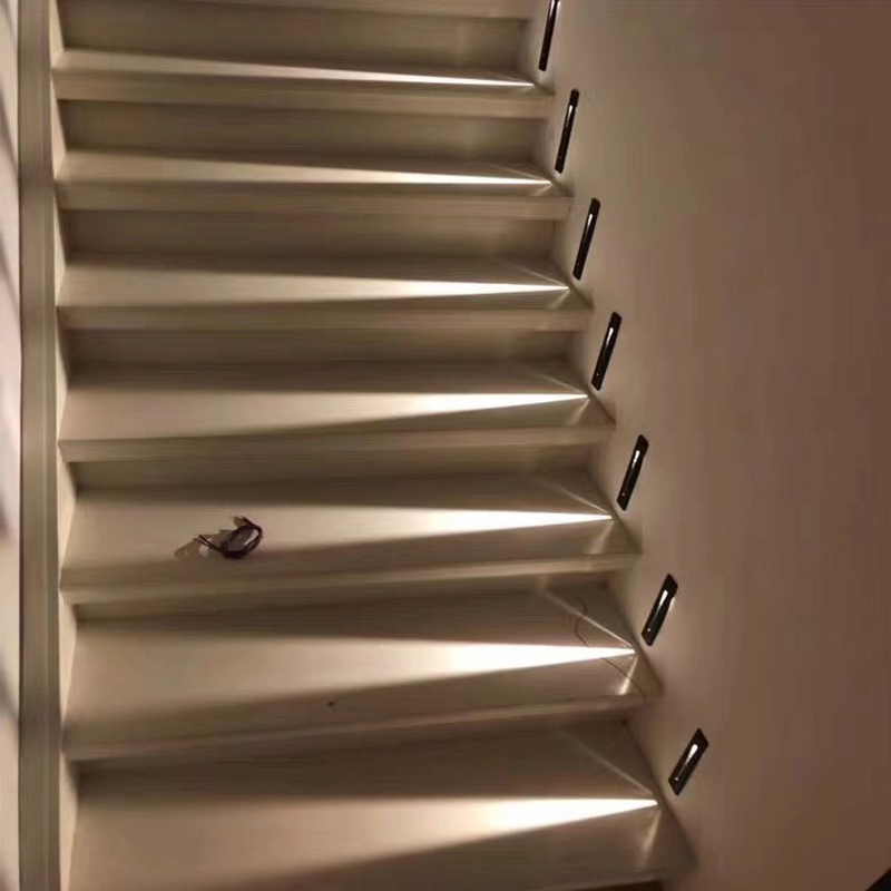 가로등 LED 실내 실외 계단 벽 램프 계단 조명 3W 리드 계단 조명 적합한 안뜰 꽃 침대 코너 수영장 Crestech168