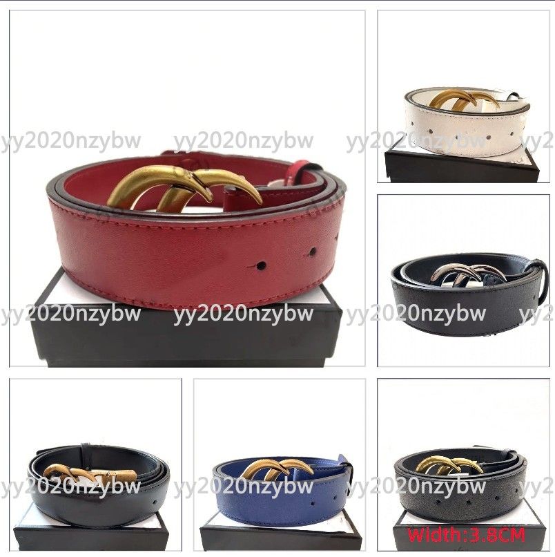 2022 Designers Belts Womens Mens belt Casual Letter Smooth Buckle Width 2 0cm 2 8cm 3 4cm 3 8cm With box254H