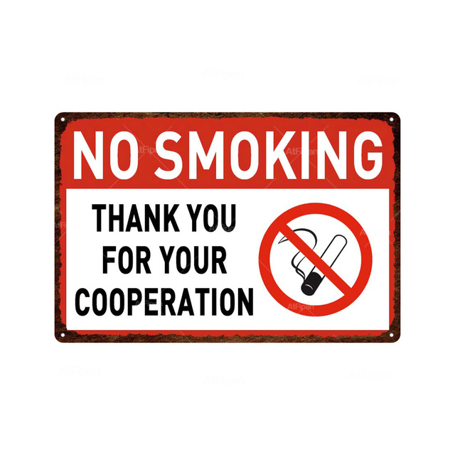 Avertissement BBQ Sign No Smoking Vintage Tin Sign Metal Sign Décoration pour Garage Quiet Zone Home Backyard Décoration murale Plaque personnalisée Tin Signs Taille 30X20CM w01