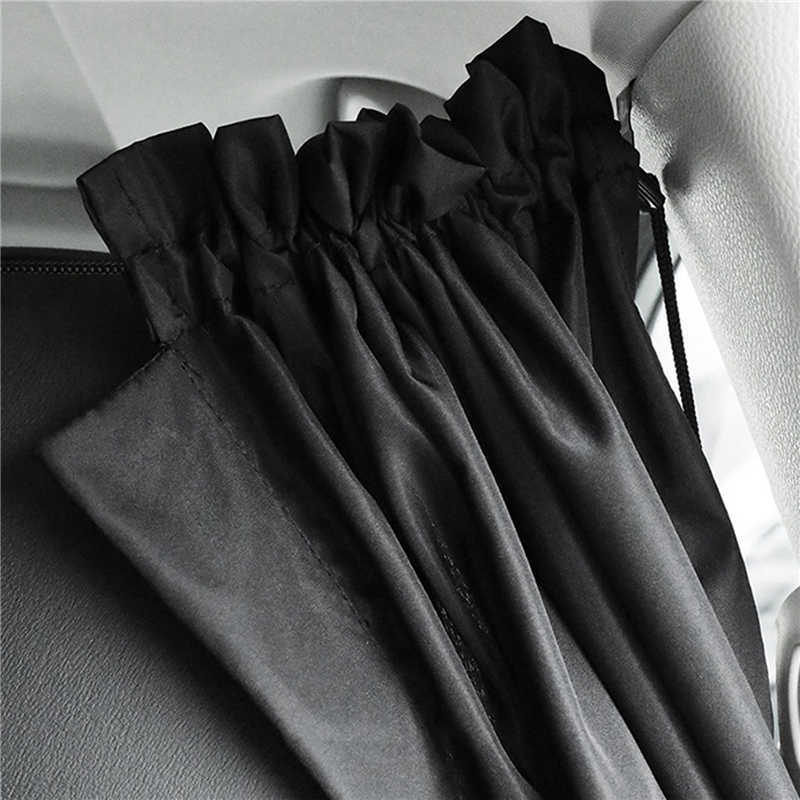 New Black Car Front And Rear Partition Curtains Interior Sunshade Curtains Commercial Vehicle Air Conditioning Privacy Curtains