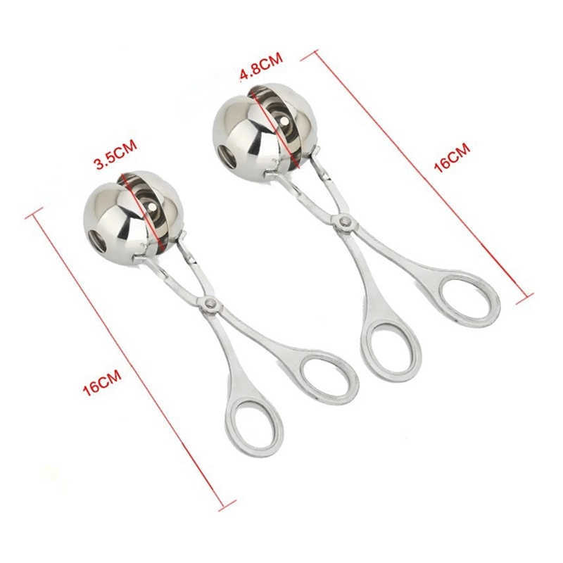 New Stainless Steel Meatball Maker Clip Fish Ball Rice Ball Making Mold Form Tool Kitchen Accessories Gadgets cuisine cocina