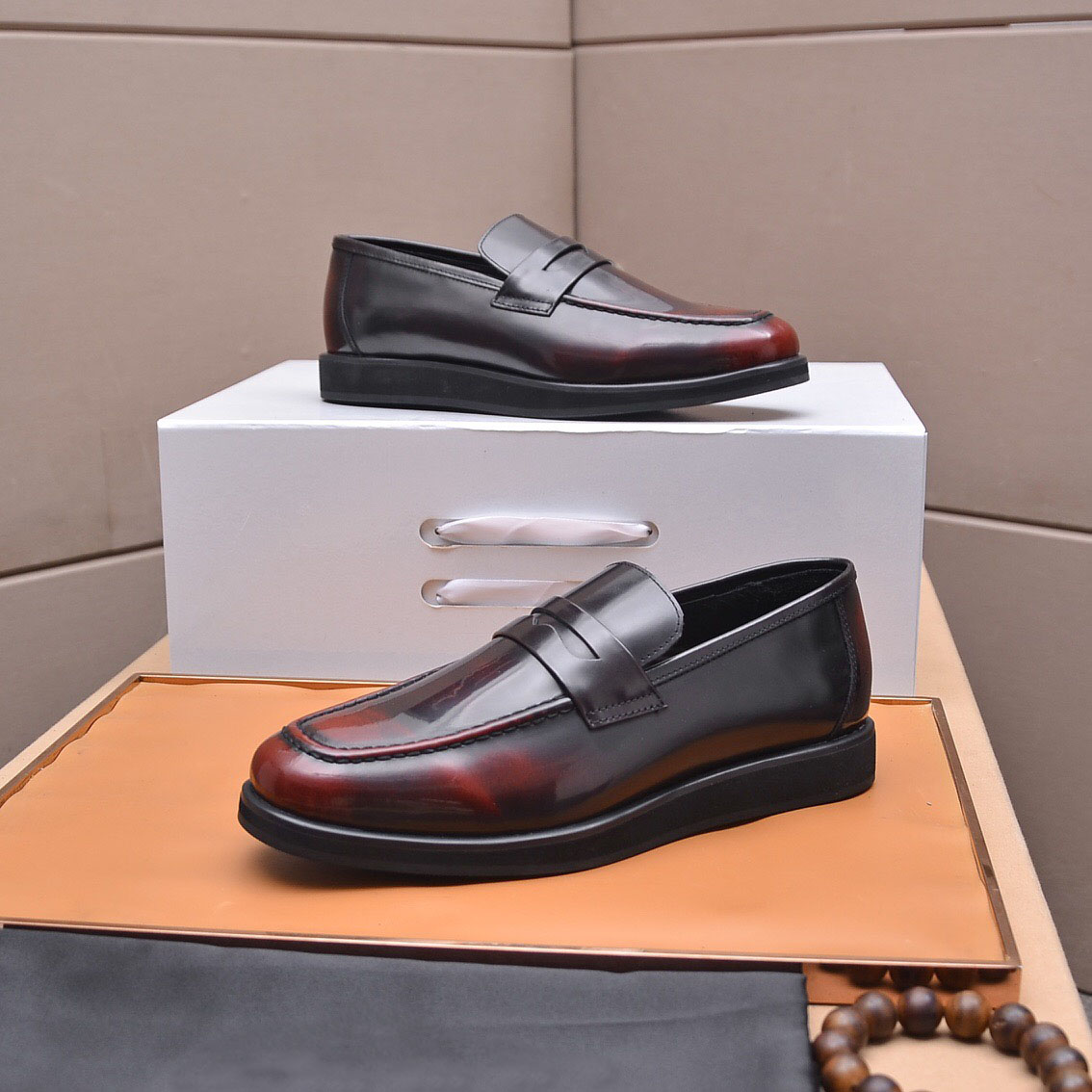 New Arrival 2023 Men Formal Dress Shoes Fashion Casual Loafers Brand Designer Genuine Leather Sports Flats Size 38-45