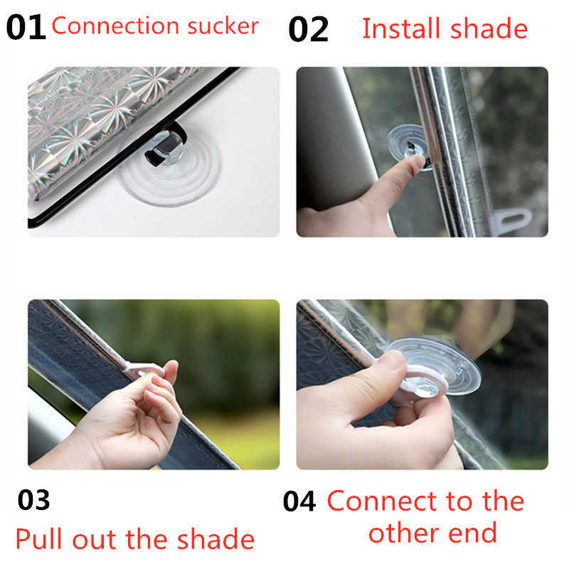 Universal UV Visor Shield Car Auto Reticable Sun Shade Protector Parasol Voorruit Zonneschaduw Cover Gordijnen Interieur voorruitbeveiliging Accessoires