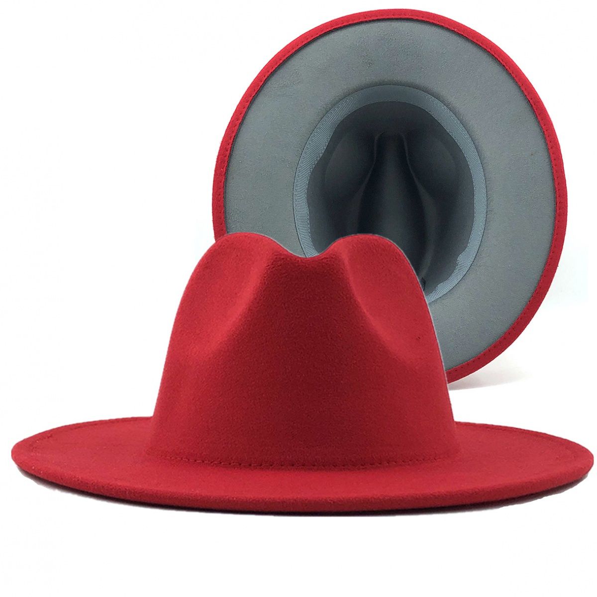 Men's and women's universal wide brim felt hat Men's and women's Panama triangle hat jazz hat