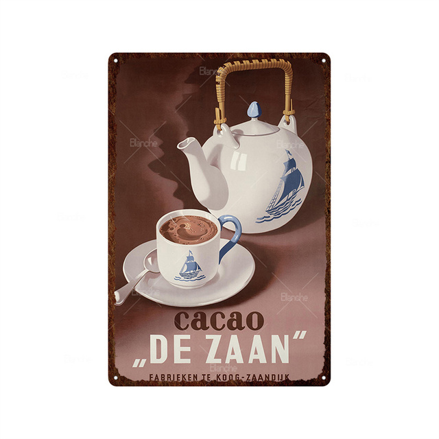 Retro metalen schilderij koffieboon wijnglas dranken figuren metalen borden plaques ijzeren tinnen plaat kunst schilderij voor pub bar club tuin home decor 30x20cm w03