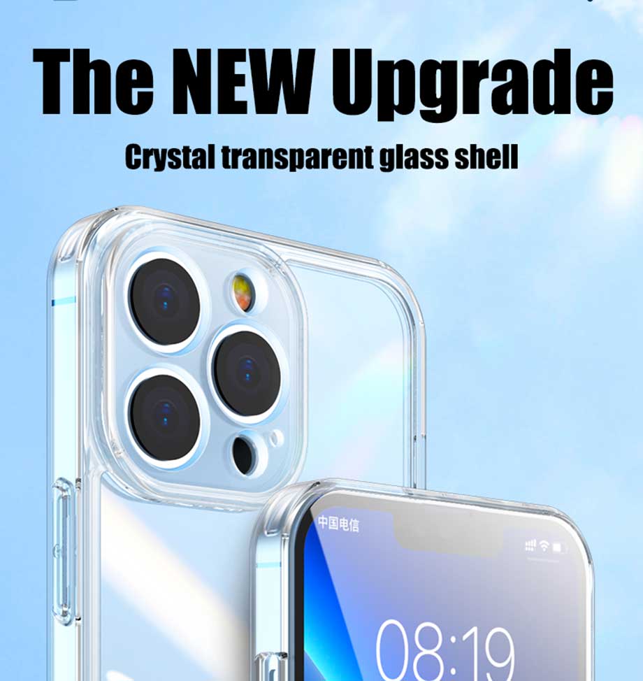 Armadura híbrida de choque transparente Casos de telefone dura para iPhone 14 13 12 11 Pro XS Max XR 8 Plus Samsung S23 S22 Note20 Ultra