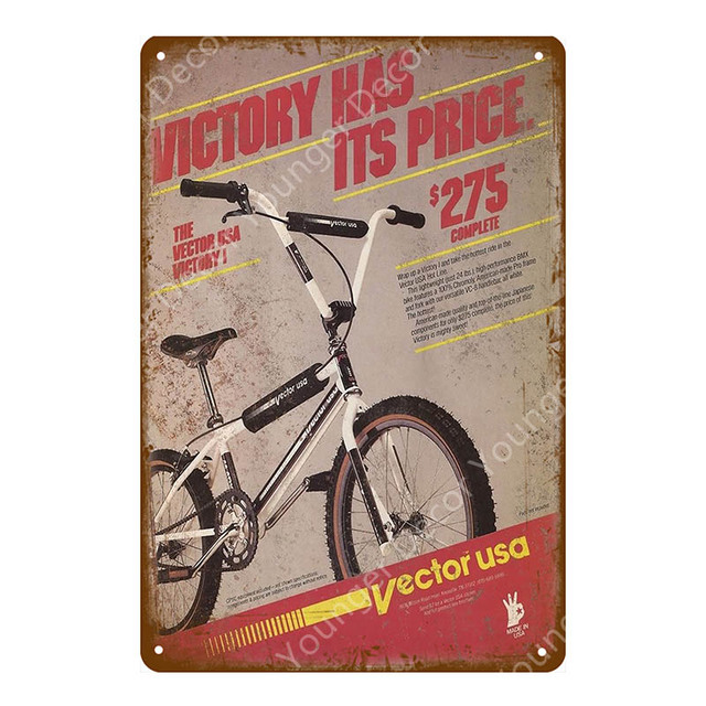 Ride My Bicycle Metal Tin Signs Riding Bike Retro Poster Vintage Bar Pub Club Home Decorative Shabby Chic Wall Art målning Personlig tennplack Storlek 30x20cm W02