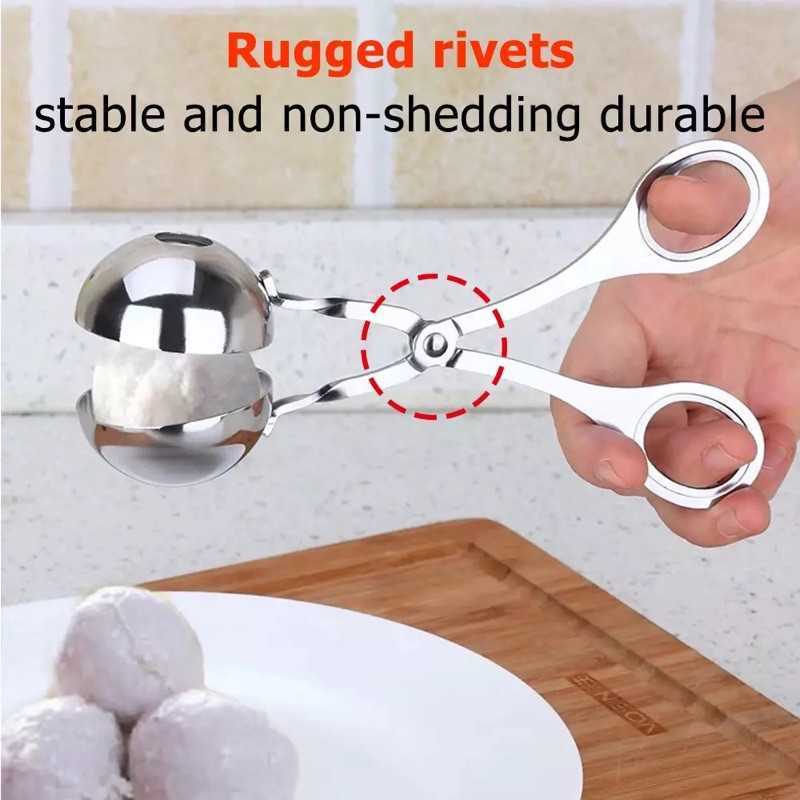 New Stainless Steel Meatball Maker Clip Fish Ball Rice Ball Making Mold Form Tool Kitchen Accessories Gadgets cuisine cocina