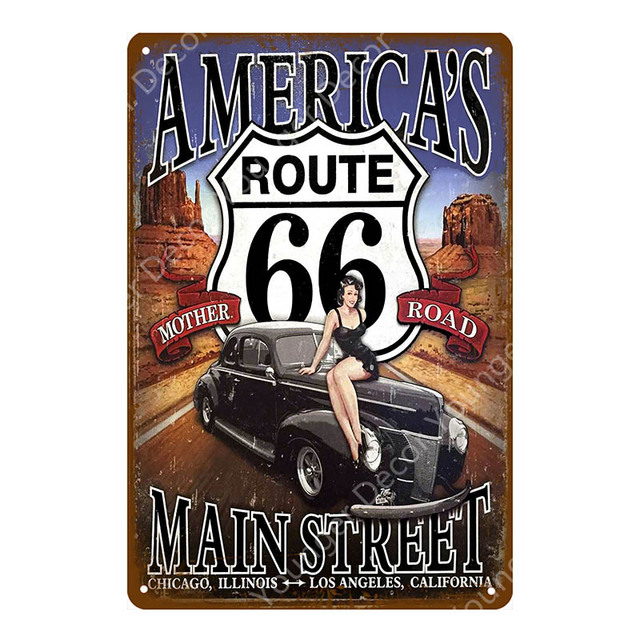 Classic Bus art painting Motorcycle Car Metal Plate Vintage Home Decor Tin Sign Bar Pub Garage Decorative Poster Shabby Chic personalized Plaque Size 30X20CM w02