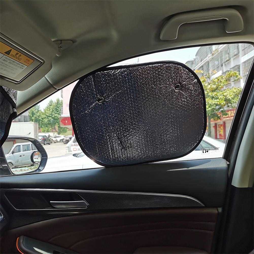 Uppdatera magnetisk solskade bilfönster glasfilm Sun Shield sommar solskyddsmedel värmeisolering Sunshade Pad Side Aluminium Film gardin dubbelsidig bubbla