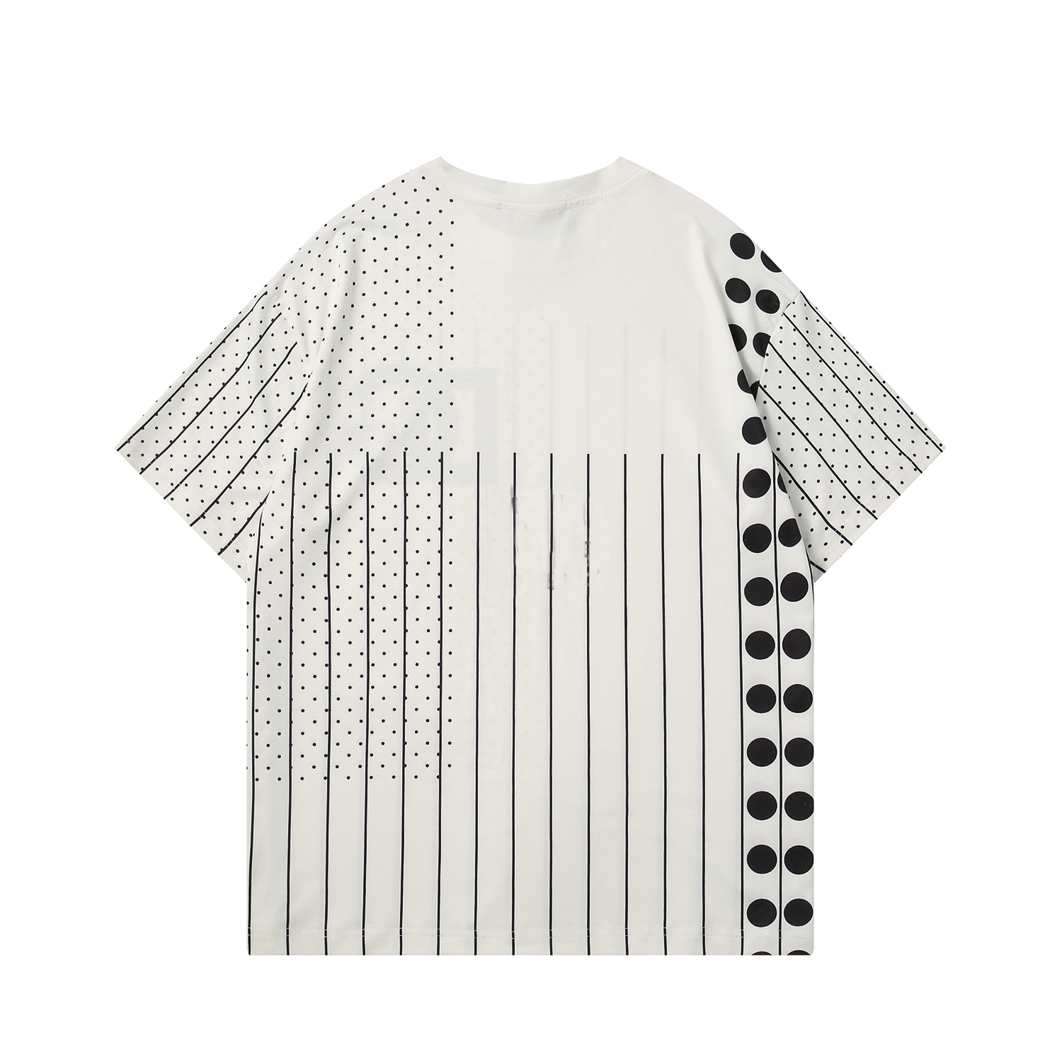 2023 Designer de verão T-shirts masculinos de luxo de listras brancas pretas Dot Tshirts moda feminina colorida grafite de impressão polo camiseta casual